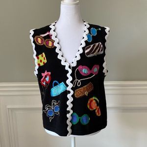 BEREK 2 VINTAGE Sweater Vest by Takako Sakon. SZ L